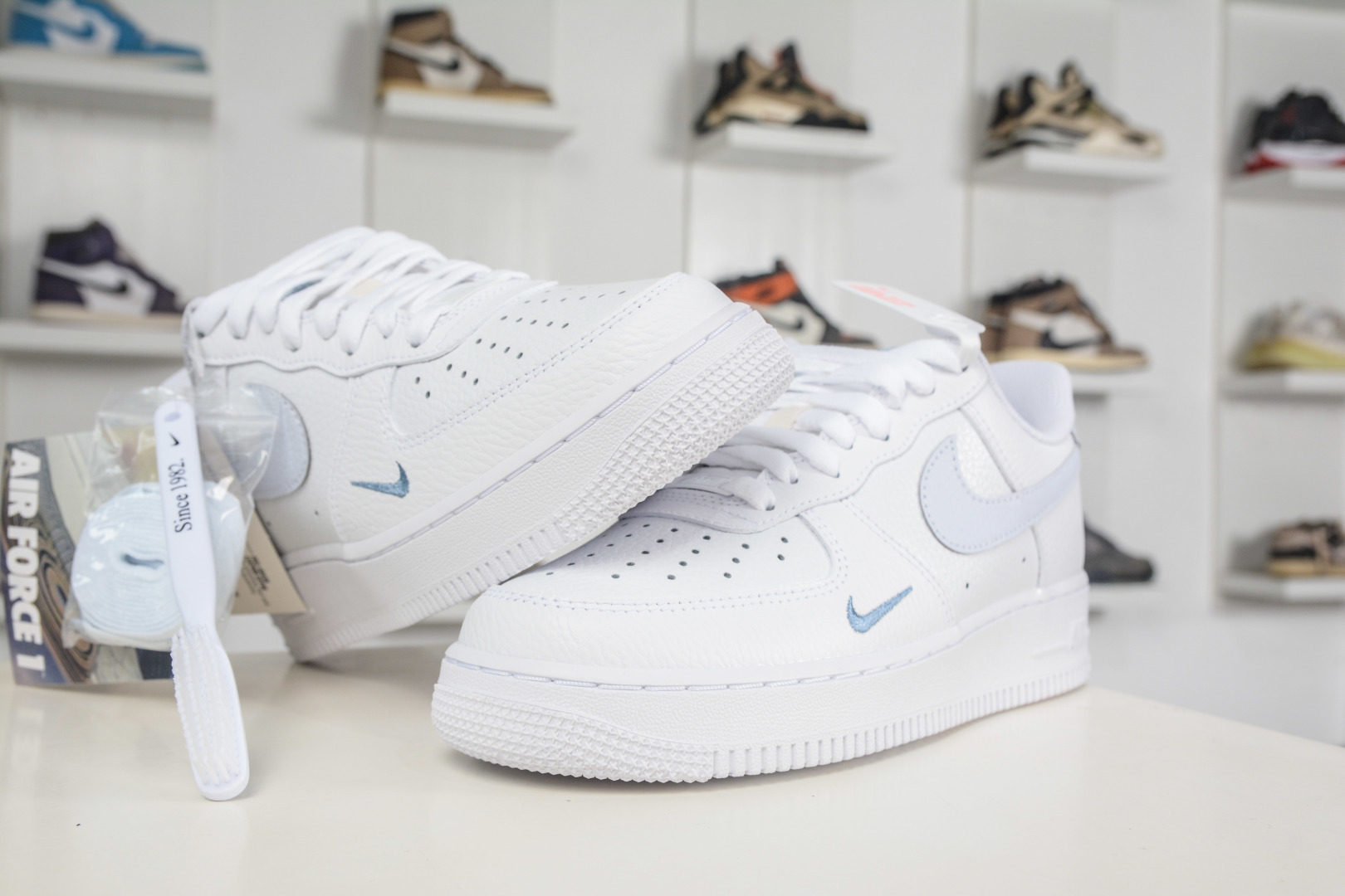 HY版Nike Air Force 1 Low 07 白淡蓝钩 HV2511-100