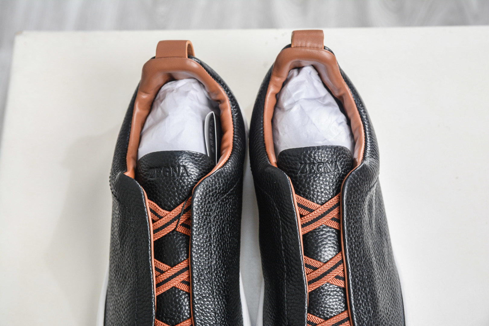 Zegna Triple Stitch 杰尼亚皮革 圆头平底 低帮低帮运动鞋-Top High Quatity Cheap Sneakers Fashion Clothing Clothes Bags handbags Shoes of all Brand wholesale With The best Quality And Beautiful Price from China Factory Chinese suppliers wholesaler seller Zegna Triple Stitch 杰尼亚皮革 圆头平底 低帮低帮运动鞋