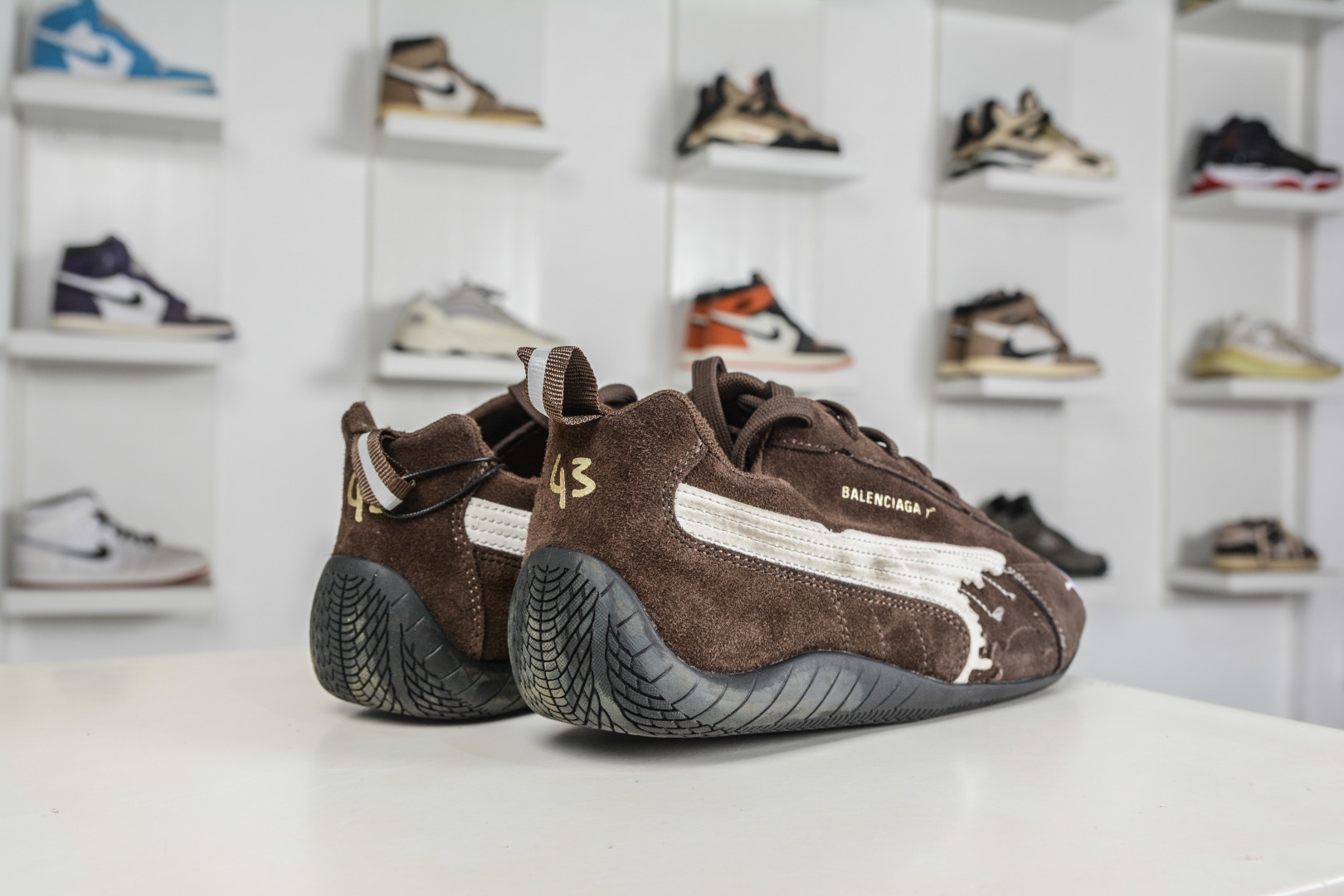 XA版 PUMA 彪马 x Balenciaga巴黎世家 Speedcat 系列 薄底鞋 847146 WSDSD 2910