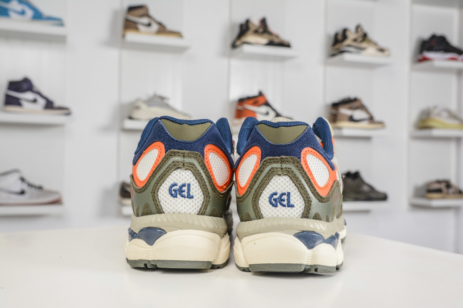 X版 Asics GEL-N亚瑟士防滑耐磨透气低帮复古运动休闲运动鞋 1203A383-108