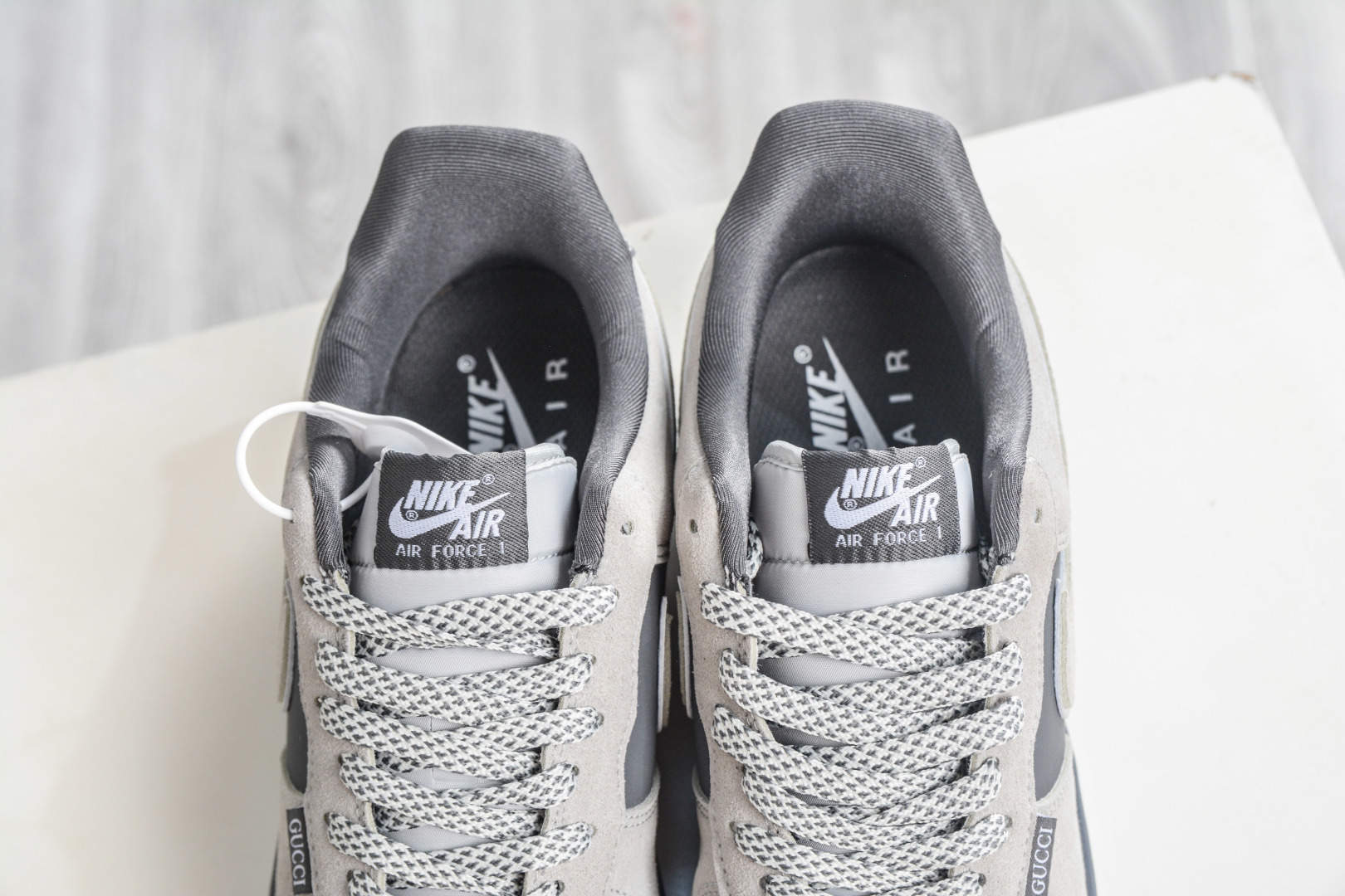 Gucci x NIke Air Force 1 古驰联名-灰 SS1979-026-Top High Quatity Cheap Sneakers Fashion Clothing Clothes Bags handbags Shoes of all Brand wholesale With The best Quality And Beautiful Price from China Factory Chinese suppliers wholesaler seller Gucci x NIke Air Force 1 古驰联名-灰 SS1979-026
