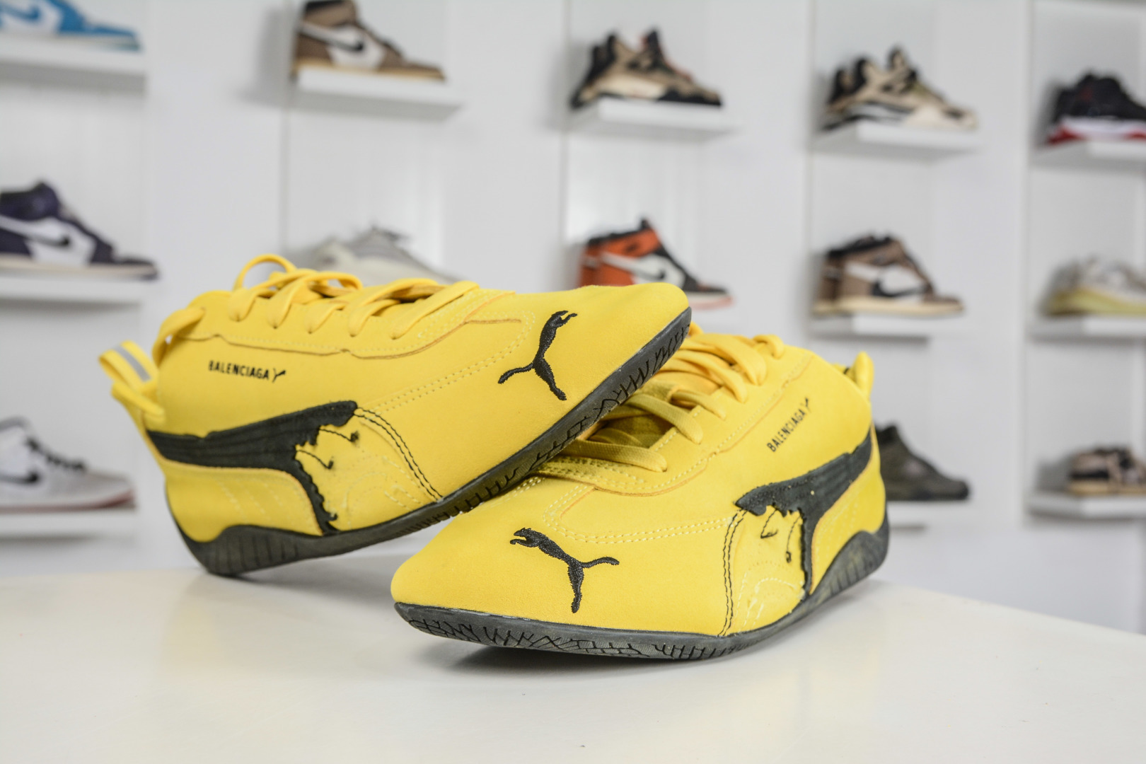 XA版 PUMA 彪马 x Balenciaga巴黎世家 Speedcat 系列 薄底鞋 847146 WSDSD 7010