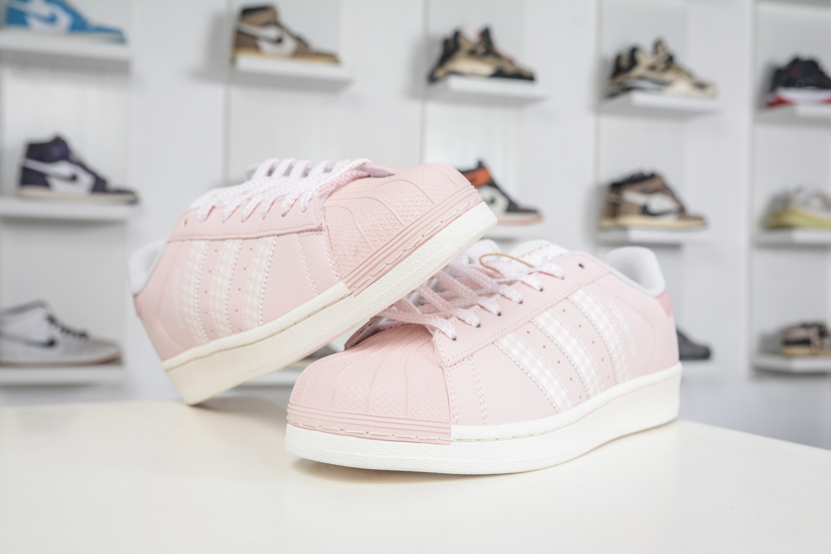 AD Originals Superstar 2 粉白 贝壳头 KJ3968-Top High Quatity Cheap Sneakers Fashion Clothing Clothes Bags handbags Shoes of all Brand wholesale With The best Quality And Beautiful Price from China Factory Chinese suppliers wholesaler seller AD Originals Superstar 2 粉白 贝壳头 KJ3968