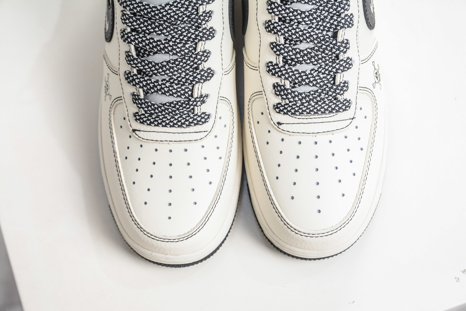 Stussy x NIke Air Force 1 斯图西联名-米白黑 LD1999-026-Top High Quatity Cheap Sneakers Fashion Clothing Clothes Bags handbags Shoes of all Brand wholesale With The best Quality And Beautiful Price from China Factory Chinese suppliers wholesaler seller Stussy x NIke Air Force 1 斯图西联名-米白黑 LD1999-026