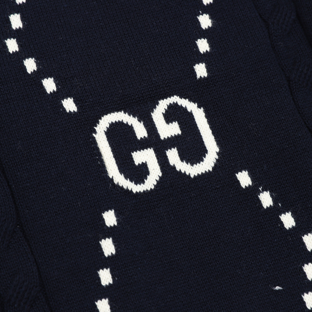Gucci GUCCI/古驰 双G针织毛衣Polo短袖