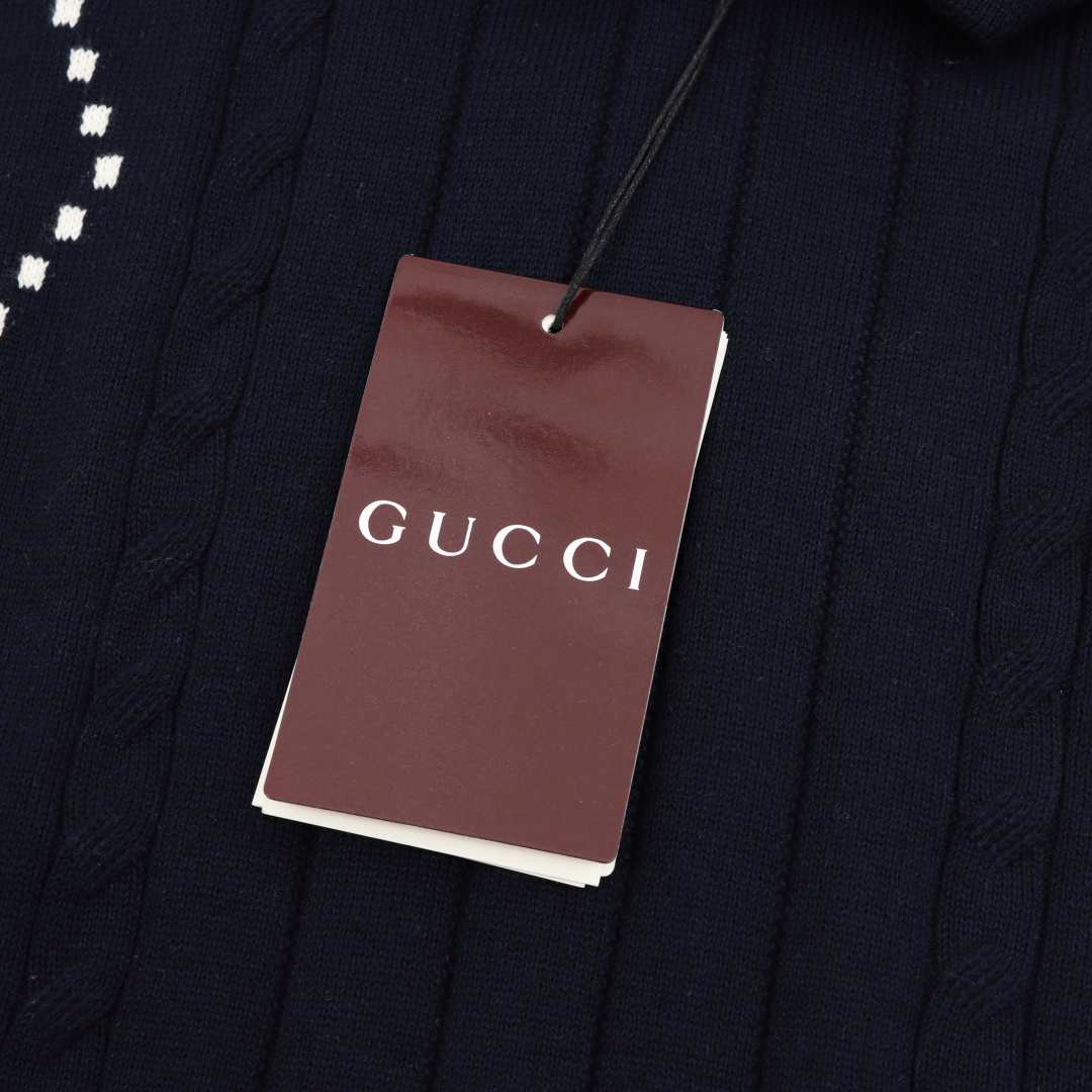 Gucci GUCCI/古驰 双G针织毛衣Polo短袖