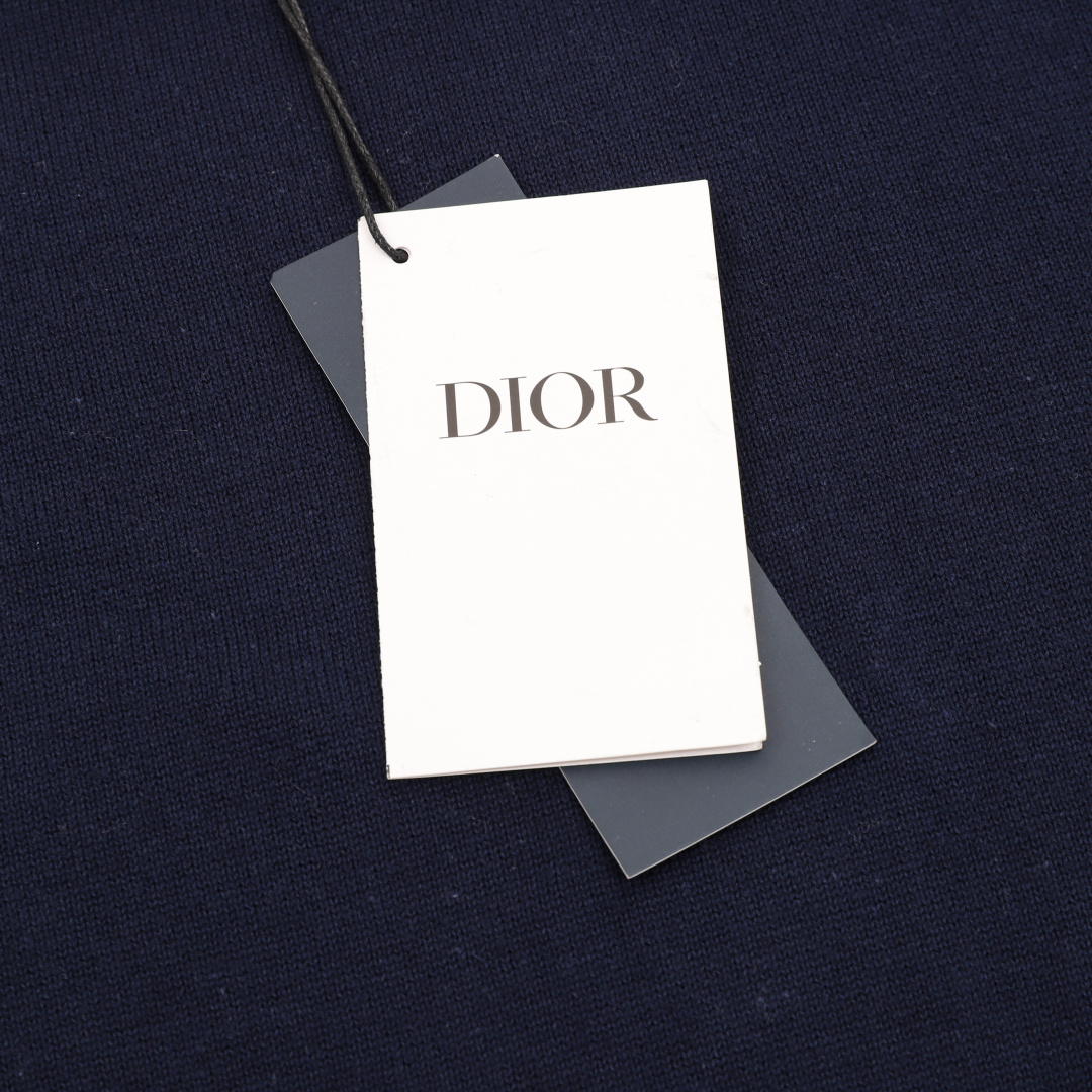 Dior DIOR/迪奥 Christian Dior Couture 铃兰花刺绣短袖Polo衫