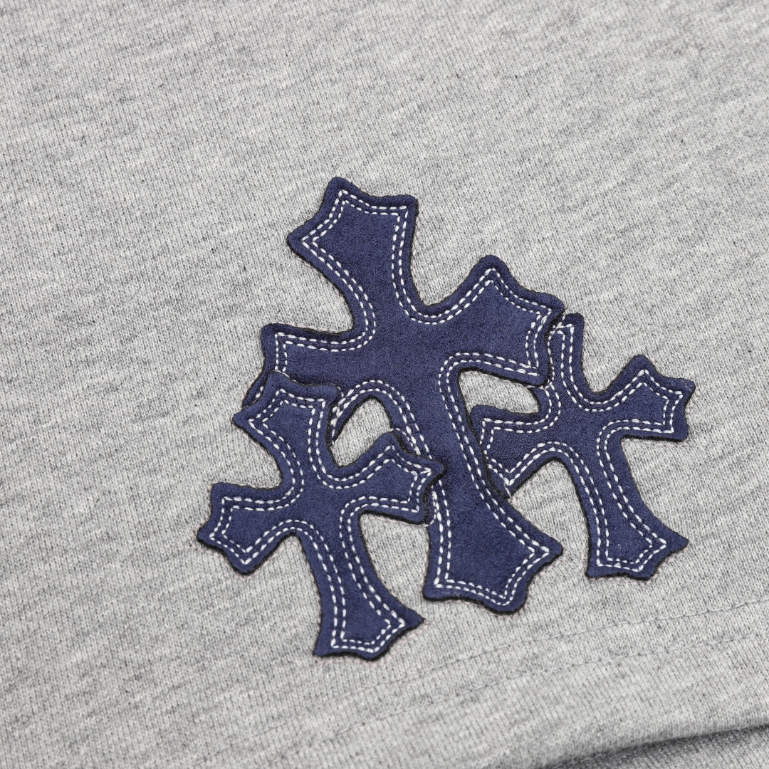Chrome Hearts Chrome Hearts/克罗心 十字架贴布刺绣短裤