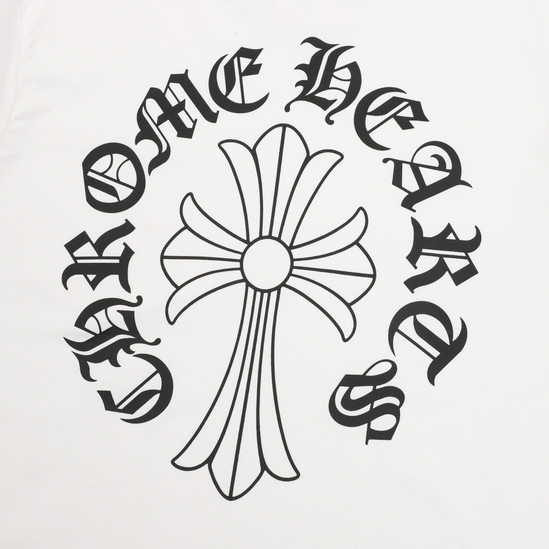 Chrome Hearts Chrome Hearts/克罗心 梵文十字架印花短袖