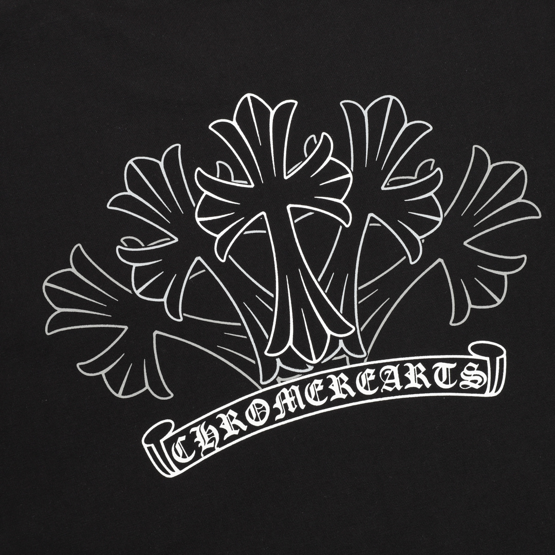 Chrome Hearts Chrome Hearts/克罗心 素描十字架印花短袖