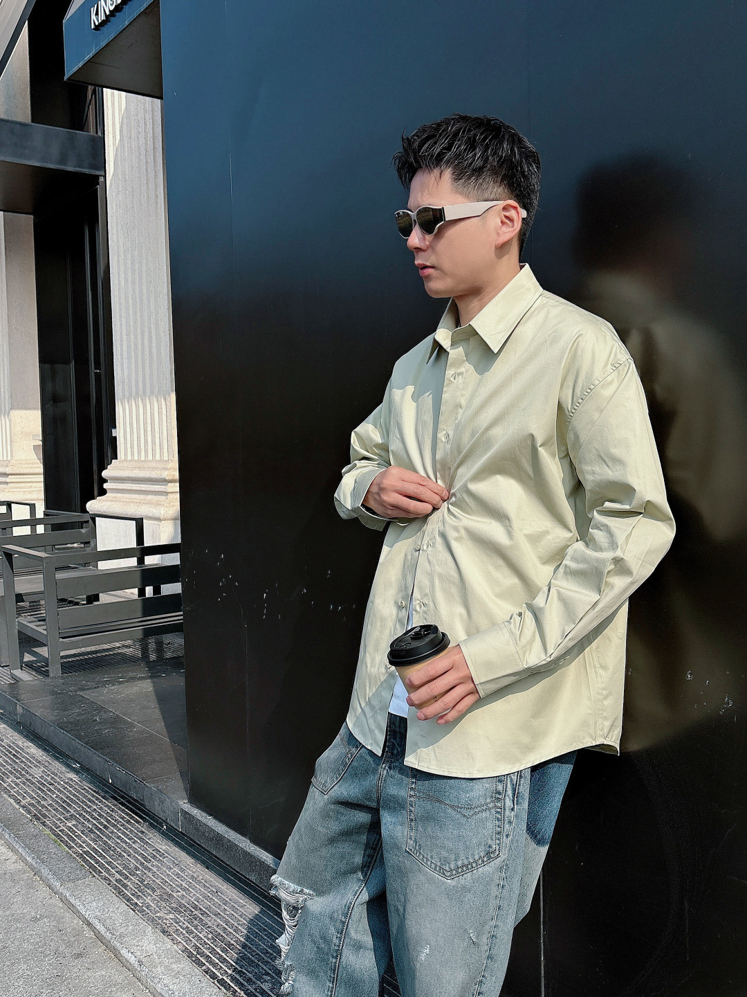 模特图 高版本 微宽松 巴宝莉休闲长袖衬衫，贸易公司渠道货，100%纯正血统，25年早秋新品，高端泰国代