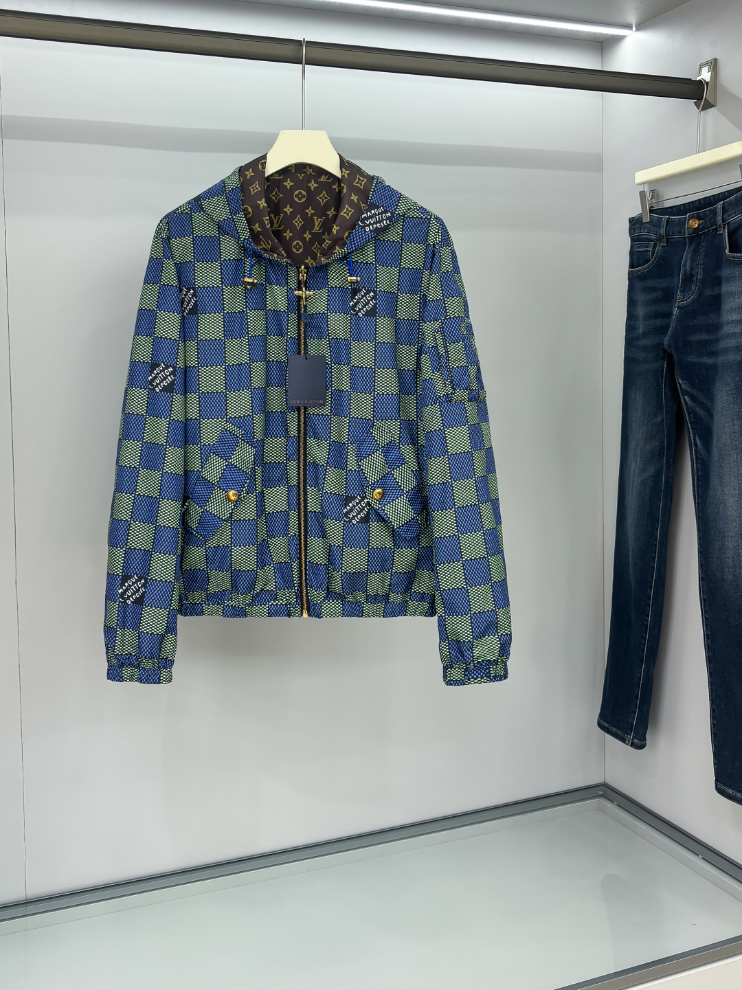 （双面风衣夹克）L家族男士时装款轻便双面提花夹克外套，香港洋行渠道货，高端品鉴级产物，官柜主推展示，25