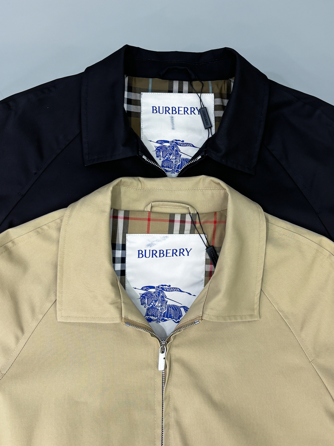 合照细节 Bur （高版本领口最新大标）（对版版本）2025FW早秋新款发布❤️巴宝莉翻领夹克外套，秋季