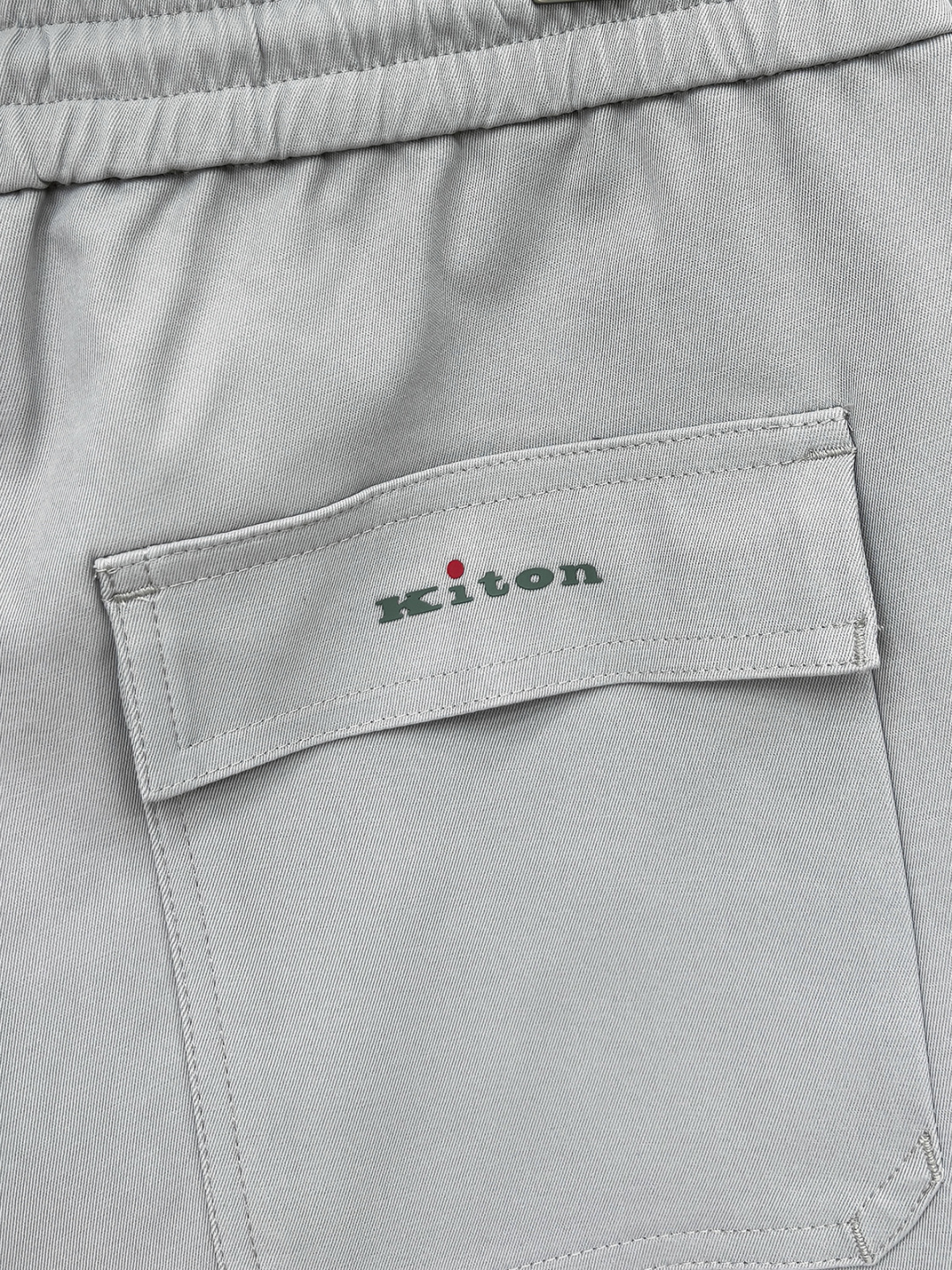 Kiton 2025秋冬 品质控推荐！全品相订单 松紧腰拉链直脚休闲裤 ，年年经典款式 松紧绳抽绳 字母