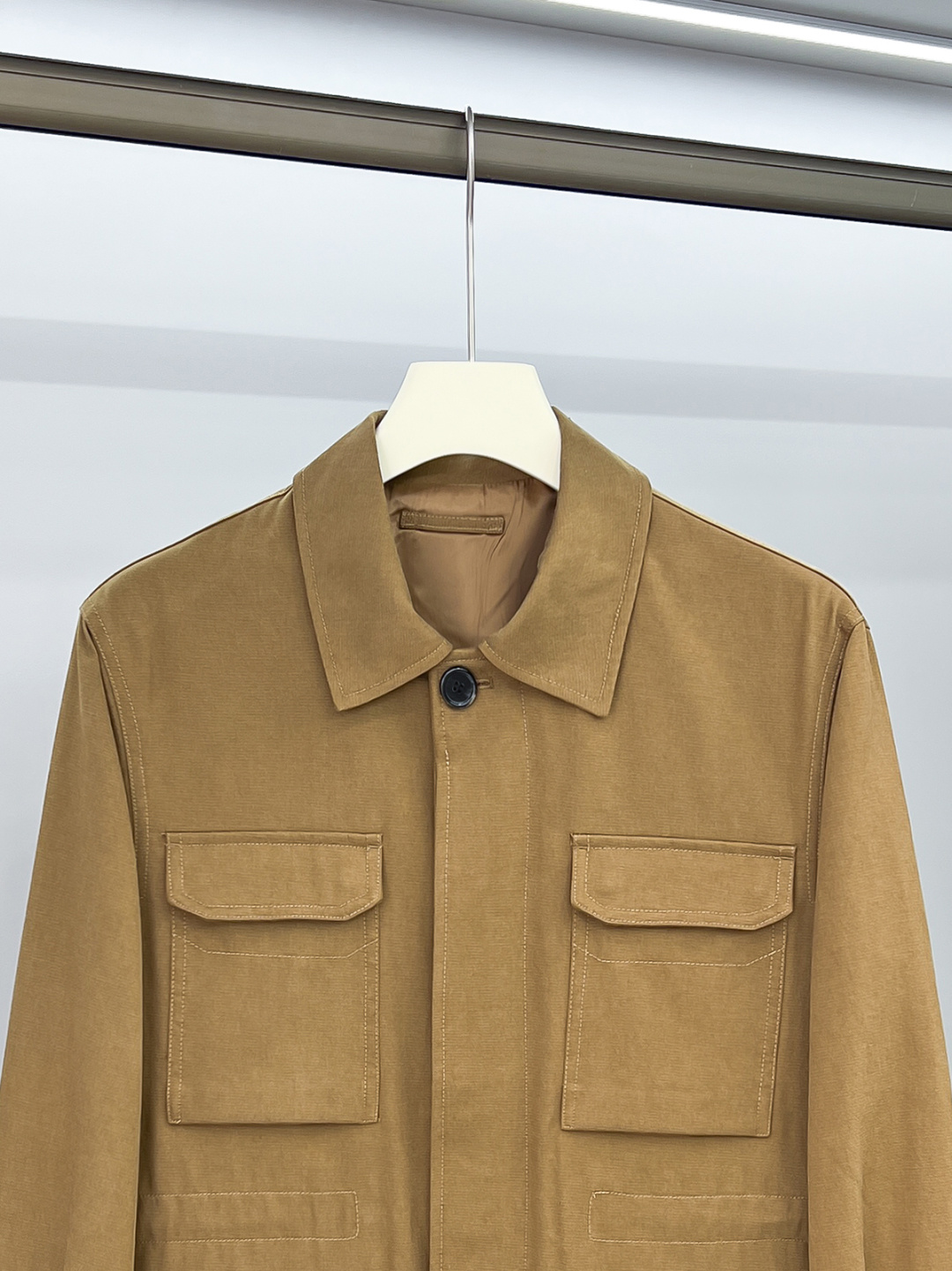 重奢经典！Brioni天丝纯棉混纺多口袋翻领腰部抽绳衬衫式猎装夹克外套！永不落幕的款式可以一直穿，一直经