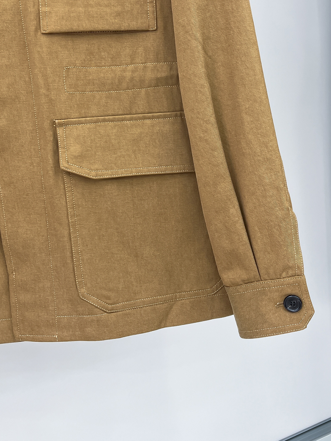 重奢经典！Brioni天丝纯棉混纺多口袋翻领腰部抽绳衬衫式猎装夹克外套！永不落幕的款式可以一直穿，一直经