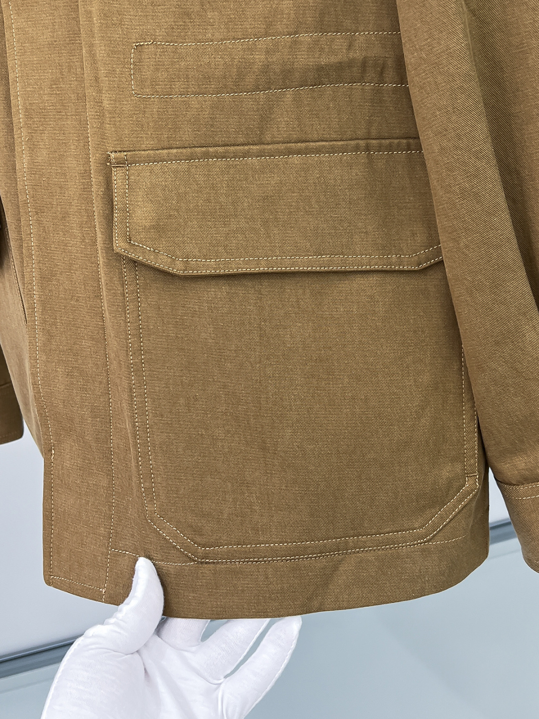 铺拍细节 重奢经典！Brioni天丝纯棉混纺多口袋翻领腰部抽绳衬衫式猎装夹克外套！永不落幕的款式可以一直