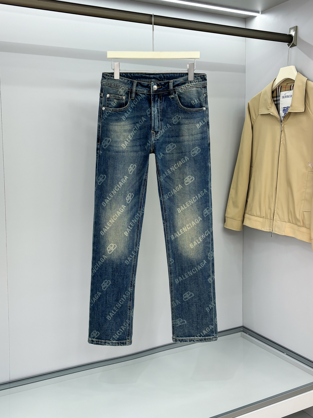 BL巴黎25 年原单男士时装休闲丹宁牛仔裤，香港洋行渠道货，高端日本代工出品，重磅白金级臻品，专柜同渠道