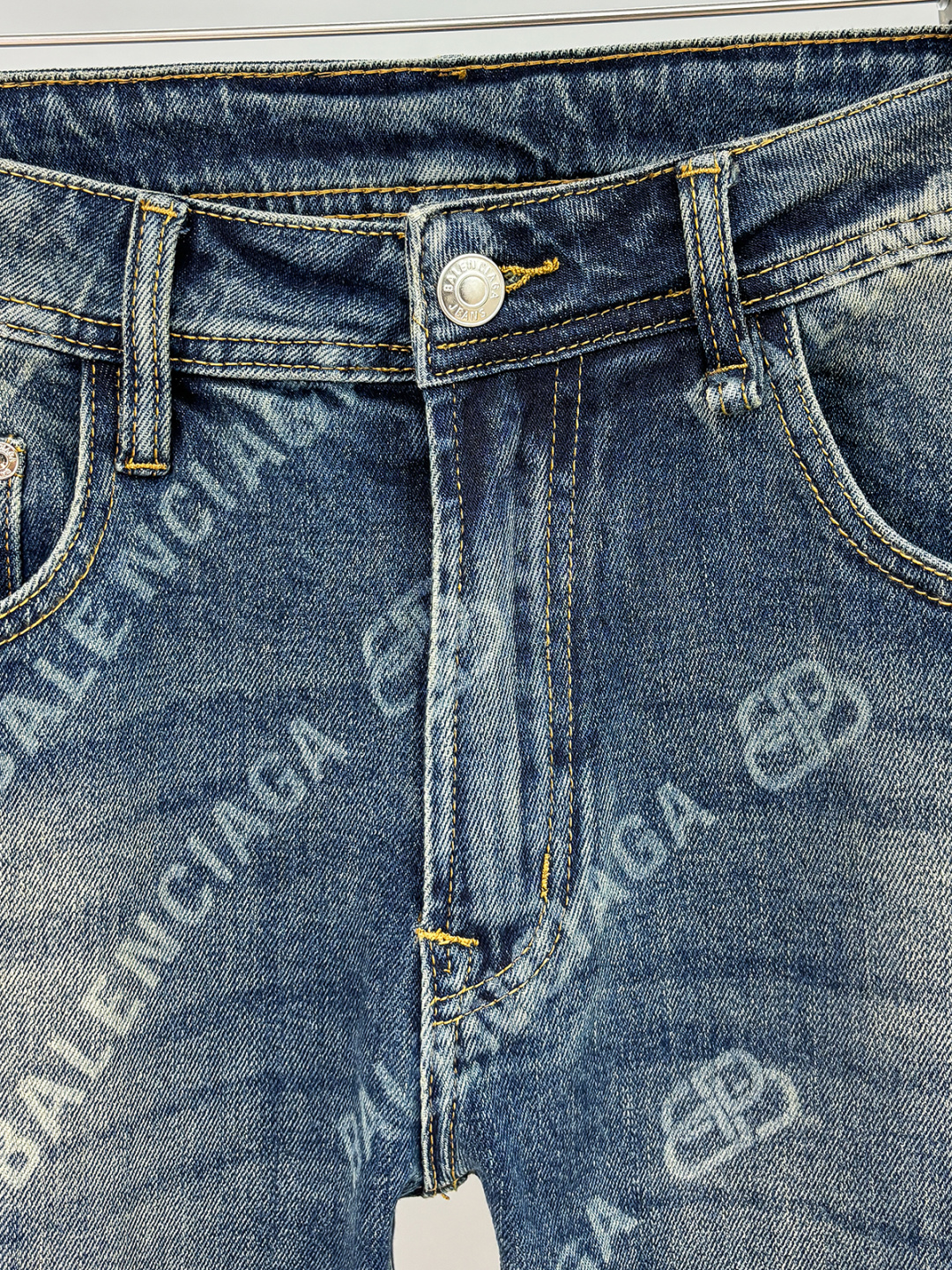 铺拍细节 BL巴黎25 年原单男士时装休闲丹宁牛仔裤，香港洋行渠道货，高端日本代工出品，重磅白金级臻品，