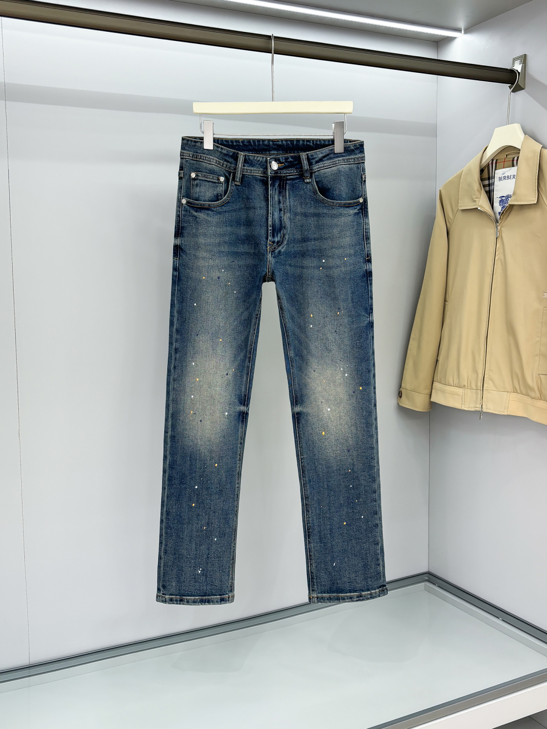 LVE 25 年原单男士时装休闲丹宁牛仔裤，香港洋行渠道货，高端日本代工出品，重磅白金级臻品，专柜同渠道