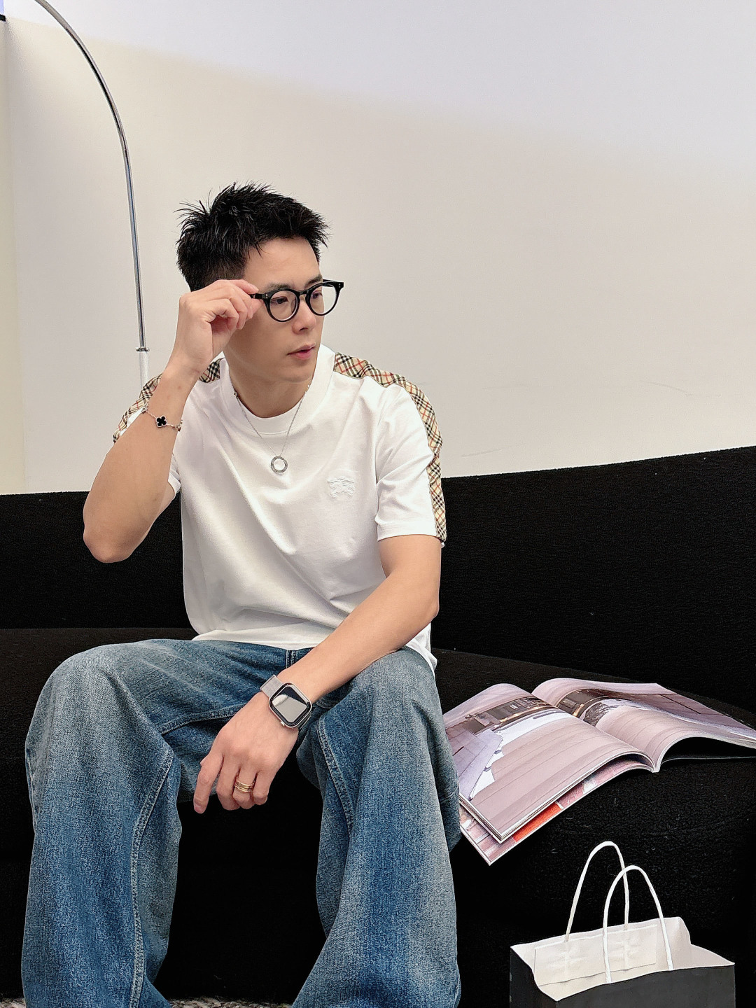 Bu 2026 SS新品.时尚休闲圆领短袖.专柜同步有售，进口面料，工艺极度复杂，视觉相当雅致时髦，高贵