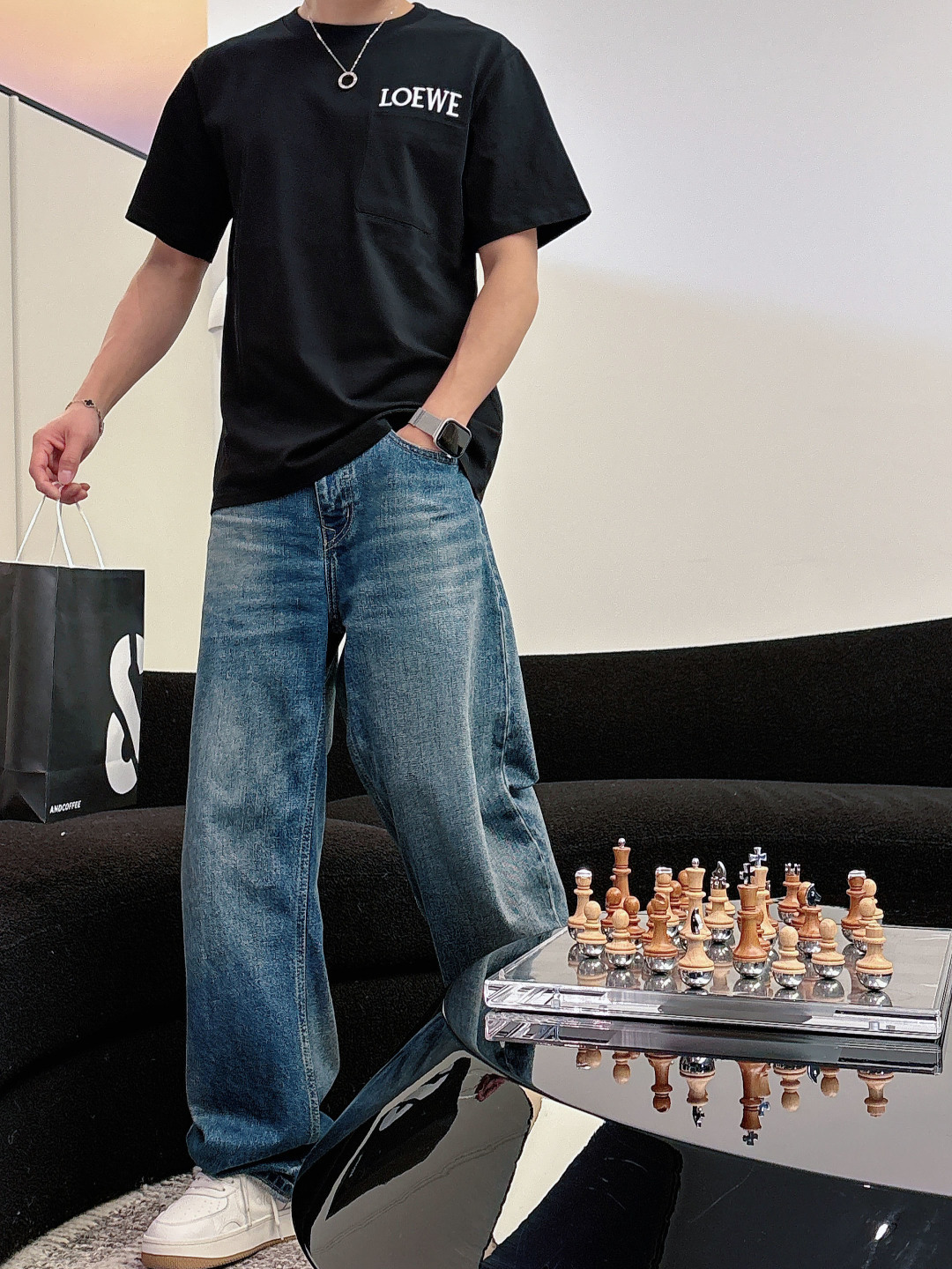 2026SS 新品LOEWE/罗意威 高品质圆领短袖T恤品牌经典 刺绣🪡字母LOGO官方同步 高版本 高