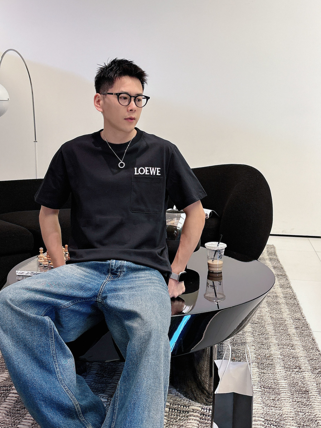 2026SS 新品LOEWE/罗意威 高品质圆领短袖T恤品牌经典 刺绣🪡字母LOGO官方同步 高版本 高