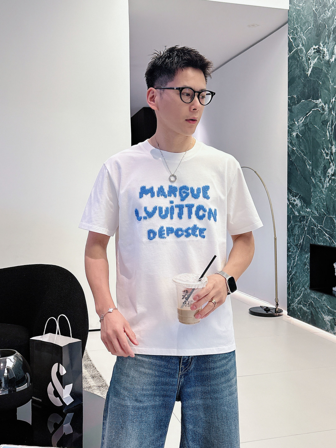 2026SS新品驴牌lv男士新款圆领短袖，香港洋行渠道货，重磅高端臻品，高奢品鉴白金级单品，26年官柜新