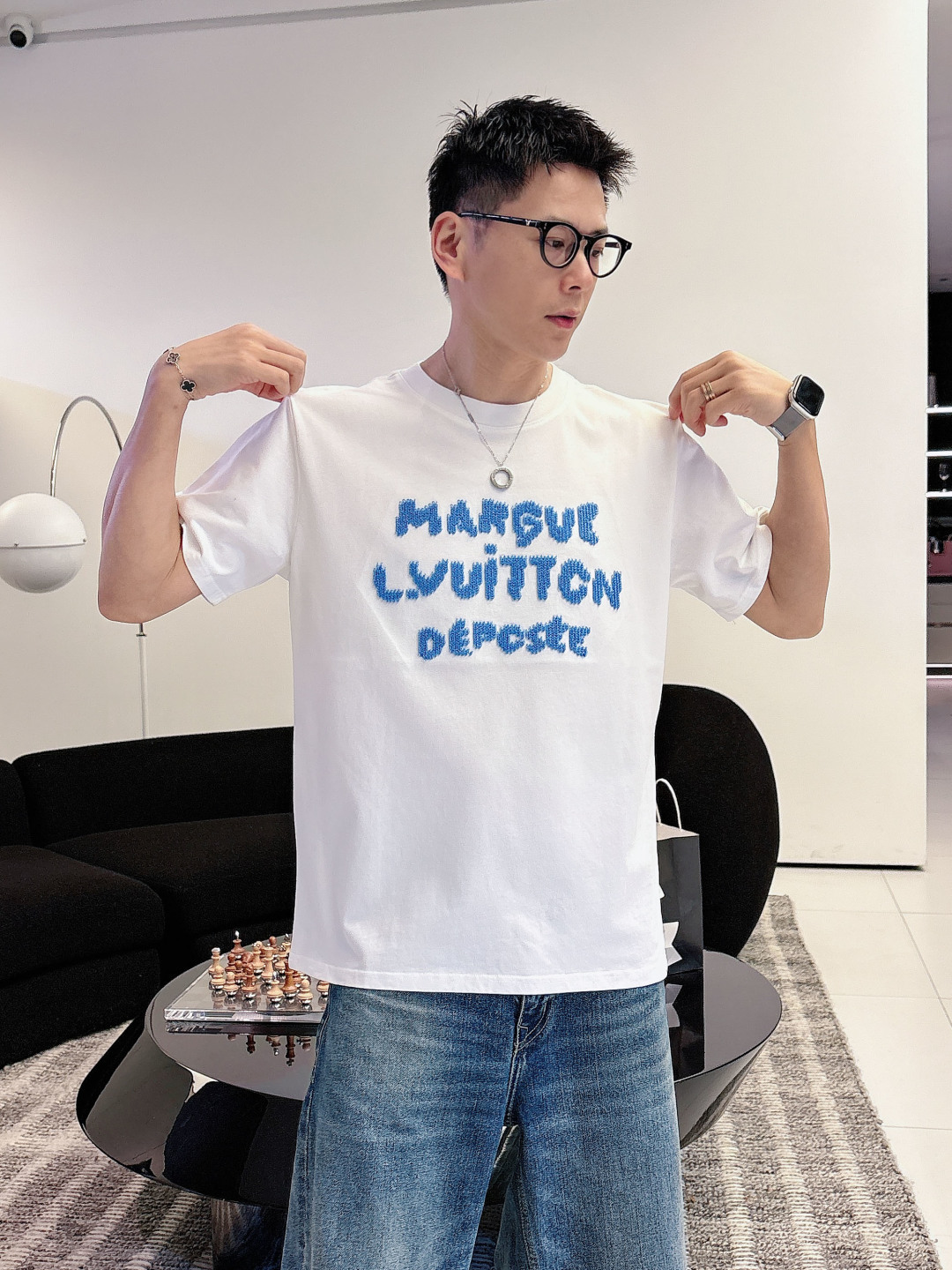 2026SS新品驴牌lv男士新款圆领短袖，香港洋行渠道货，重磅高端臻品，高奢品鉴白金级单品，26年官柜新