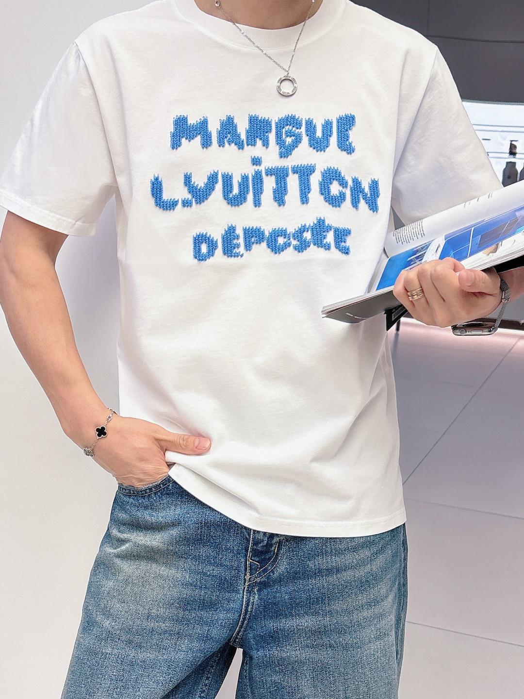 2026SS新品驴牌lv男士新款圆领短袖，香港洋行渠道货，重磅高端臻品，高奢品鉴白金级单品，26年官柜新