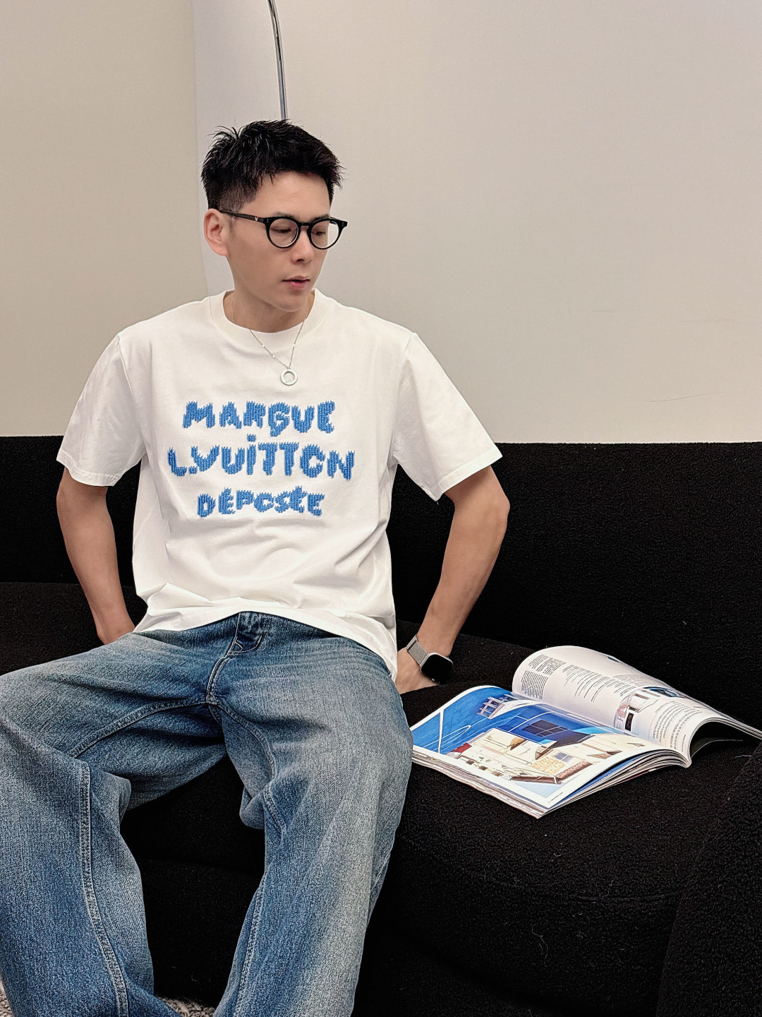 2026SS新品驴牌lv男士新款圆领短袖，香港洋行渠道货，重磅高端臻品，高奢品鉴白金级单品，26年官柜新