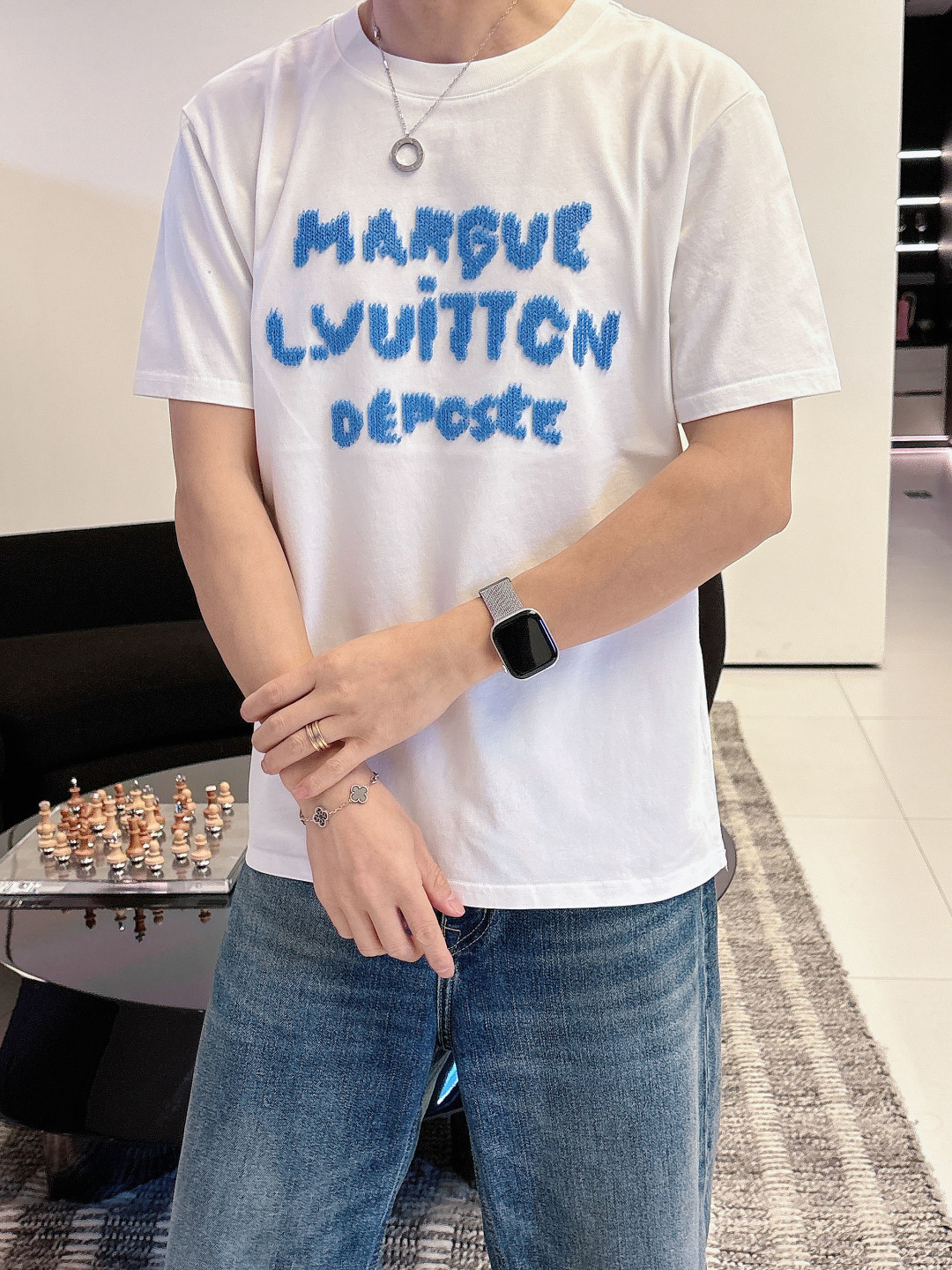 2026SS新品驴牌lv男士新款圆领短袖，香港洋行渠道货，重磅高端臻品，高奢品鉴白金级单品，26年官柜新