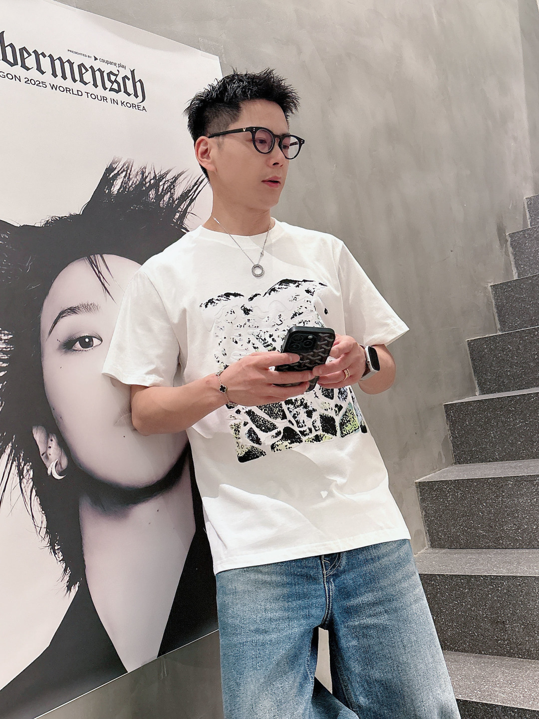 高版本注意细节（背后有龟背）Louis Vu滑雪⛷️系列‼️短袖T恤®🖤LV2026滑雪系列T恤，定制面