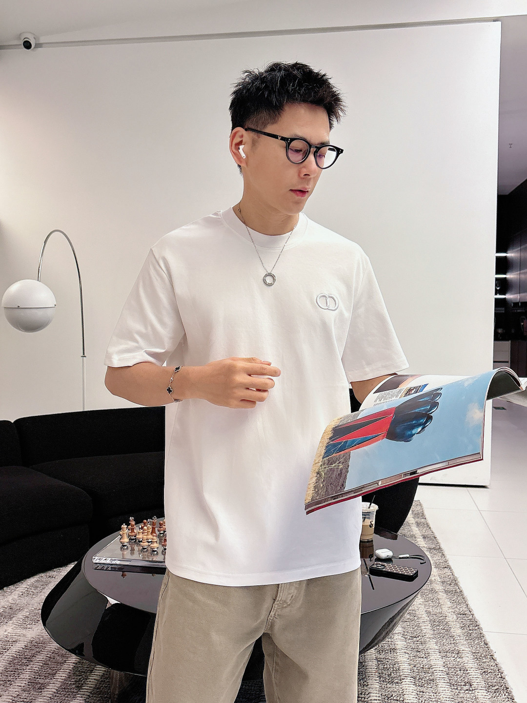 2026ss新品 CD字母经典小刺绣🪡Logo标识精致升级，灵感源自八十年代复古原版面料 官方同款 短袖