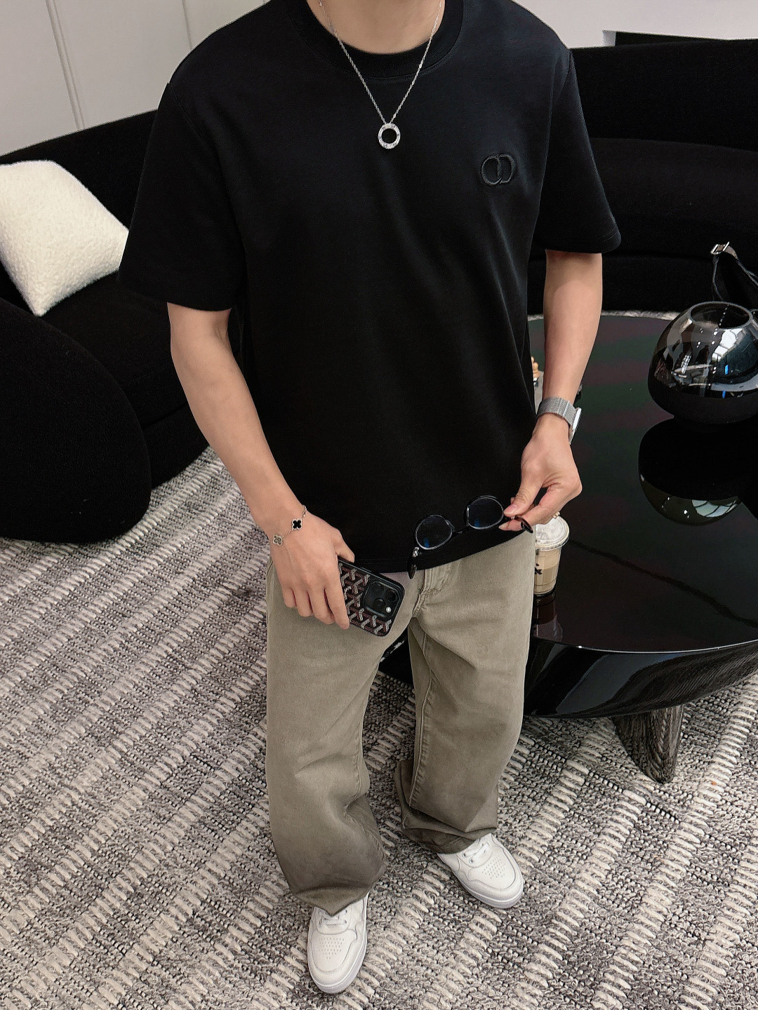 2026ss新品 CD字母经典小刺绣🪡Logo标识精致升级，灵感源自八十年代复古原版面料 官方同款 短袖