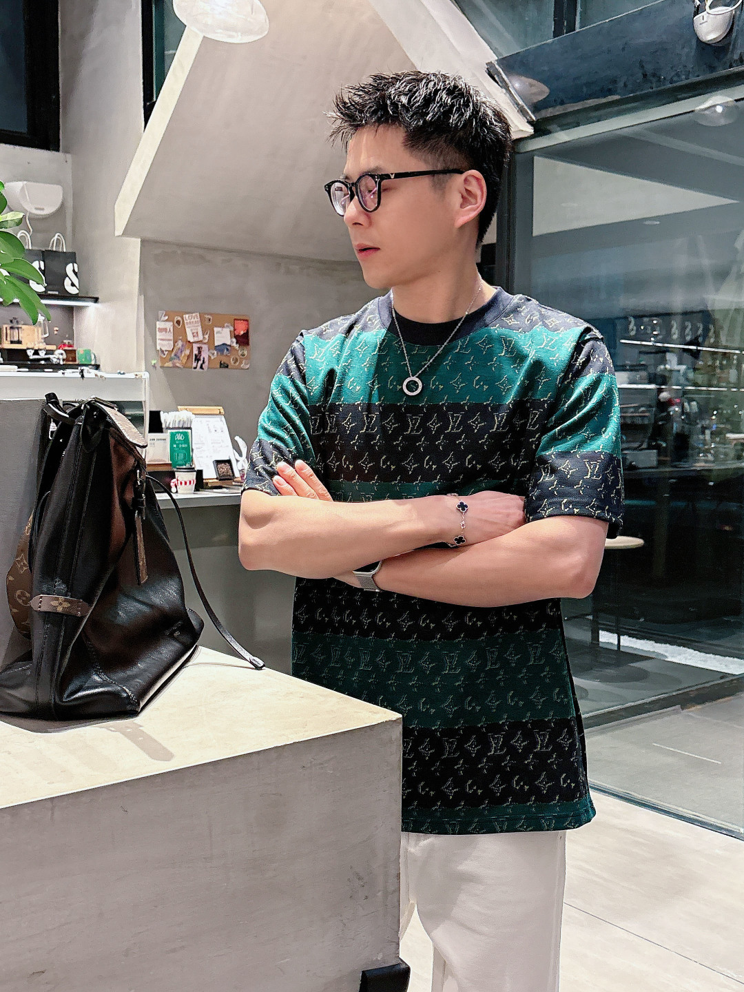 高版本 L家26ss新品 春夏新款 提花针织短袖轻奢主义 男女日常通勤穿搭必备单品 正确版本 欢迎对比详