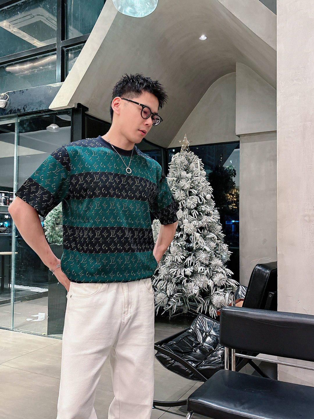 高版本 L家26ss新品 春夏新款 提花针织短袖轻奢主义 男女日常通勤穿搭必备单品 正确版本 欢迎对比详