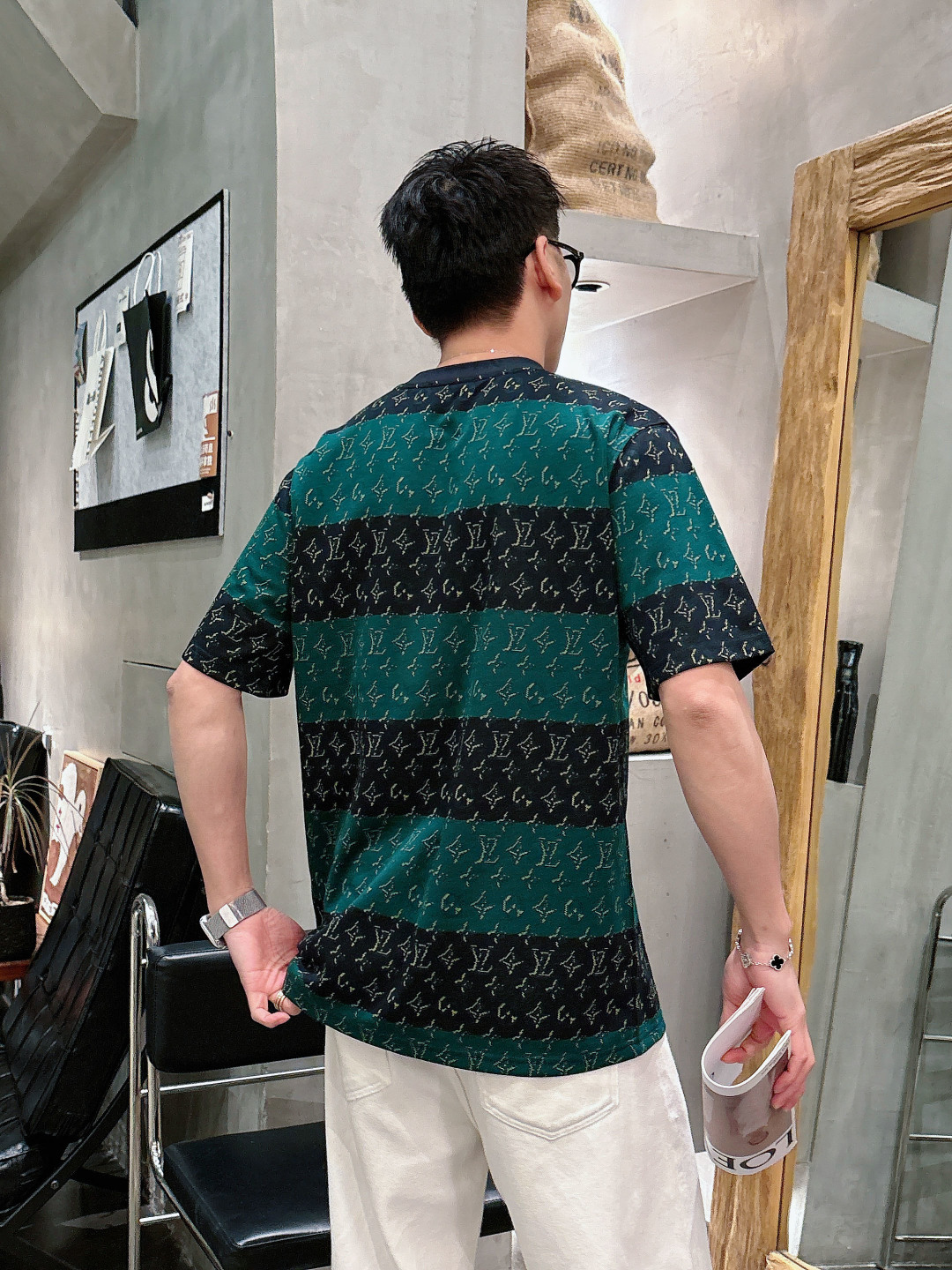 高版本 L家26ss新品 春夏新款 提花针织短袖轻奢主义 男女日常通勤穿搭必备单品 正确版本 欢迎对比详