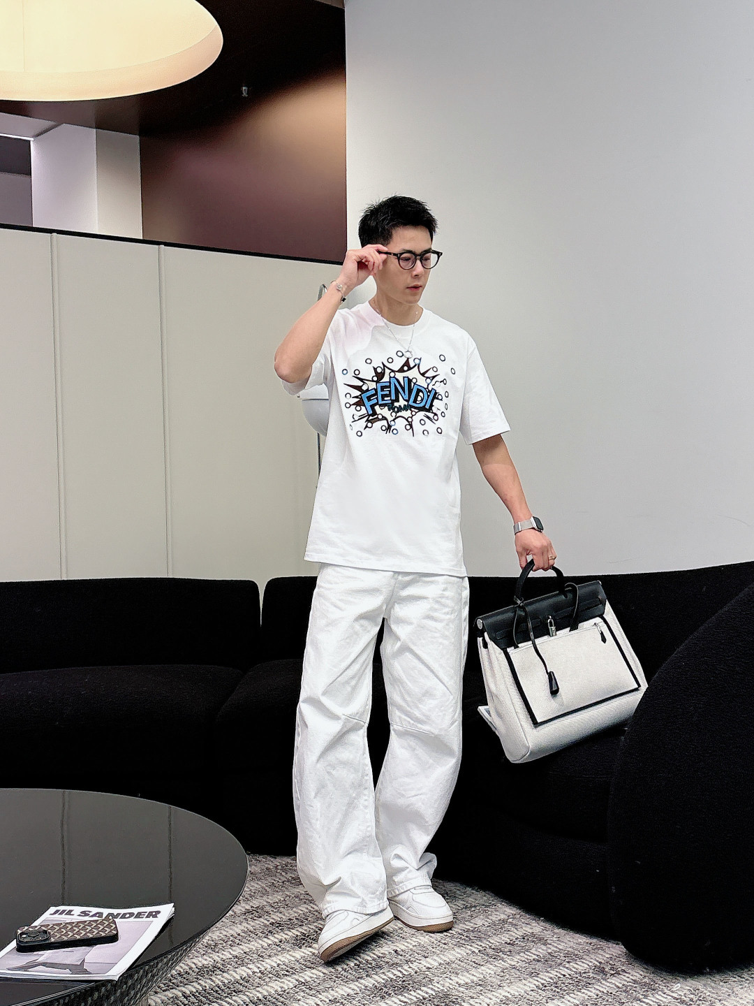 🌟🌟Fendi，2026FW早春标准版型短袖圆领T恤。纯棉材质。正面绣有定制的撞色FE*DI BoomP