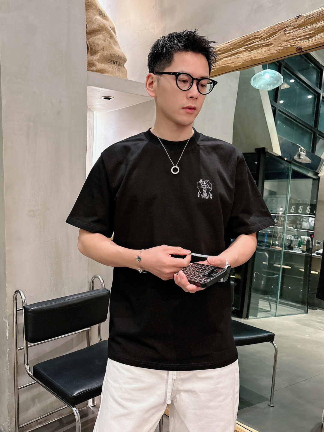 🔥🔥高端定制 2026早春独家专供新款原单男士休闲短袖T恤 高端定制 高端版本 时尚百搭爆款⚠️⚠️✨✨