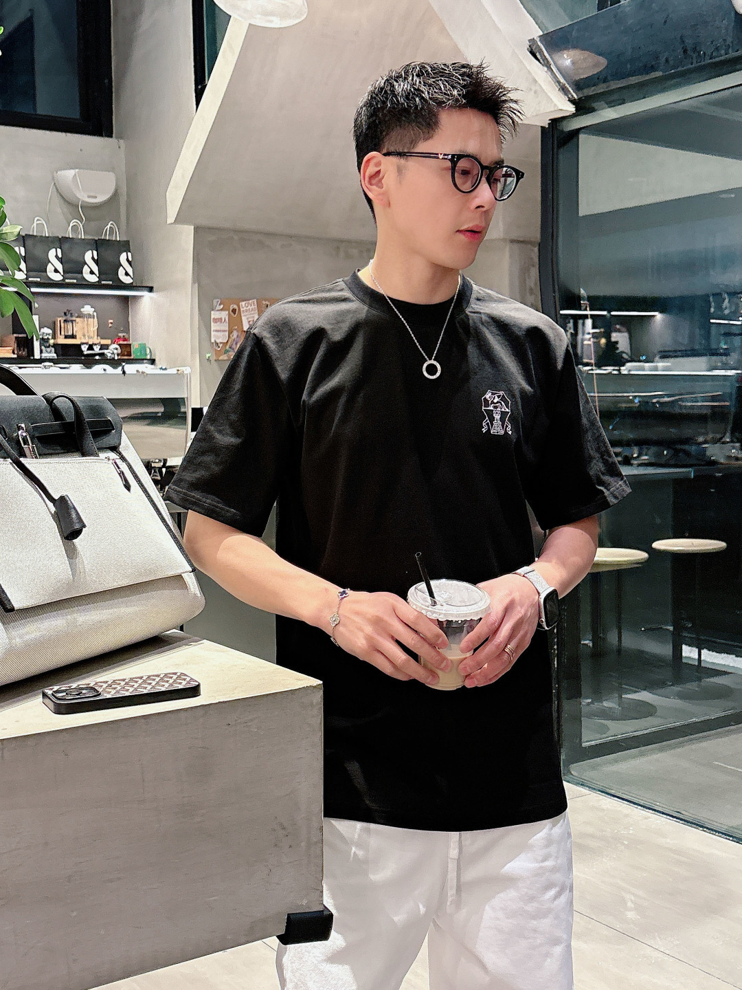 🔥🔥高端定制 2026早春独家专供新款原单男士休闲短袖T恤 高端定制 高端版本 时尚百搭爆款⚠️⚠️✨✨