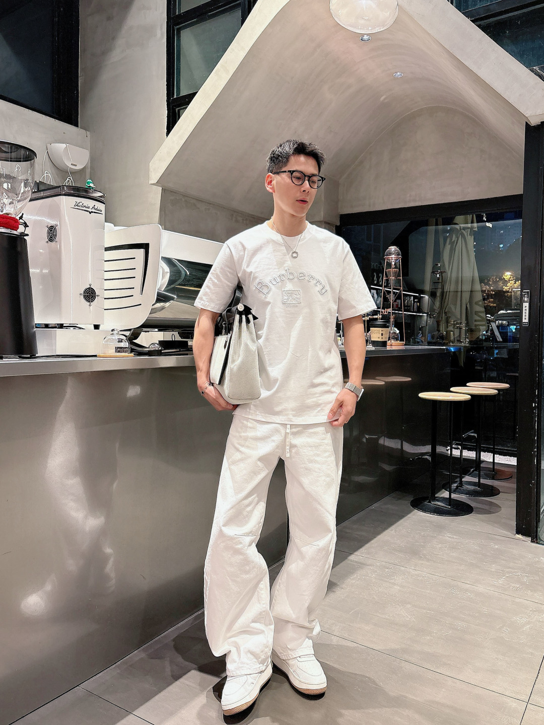 26新品#BURBERRY/巴宝莉 新款战马刺绣圆领短袖T恤高版本 高品质时尚个性 百搭潮流吊牌 领标 