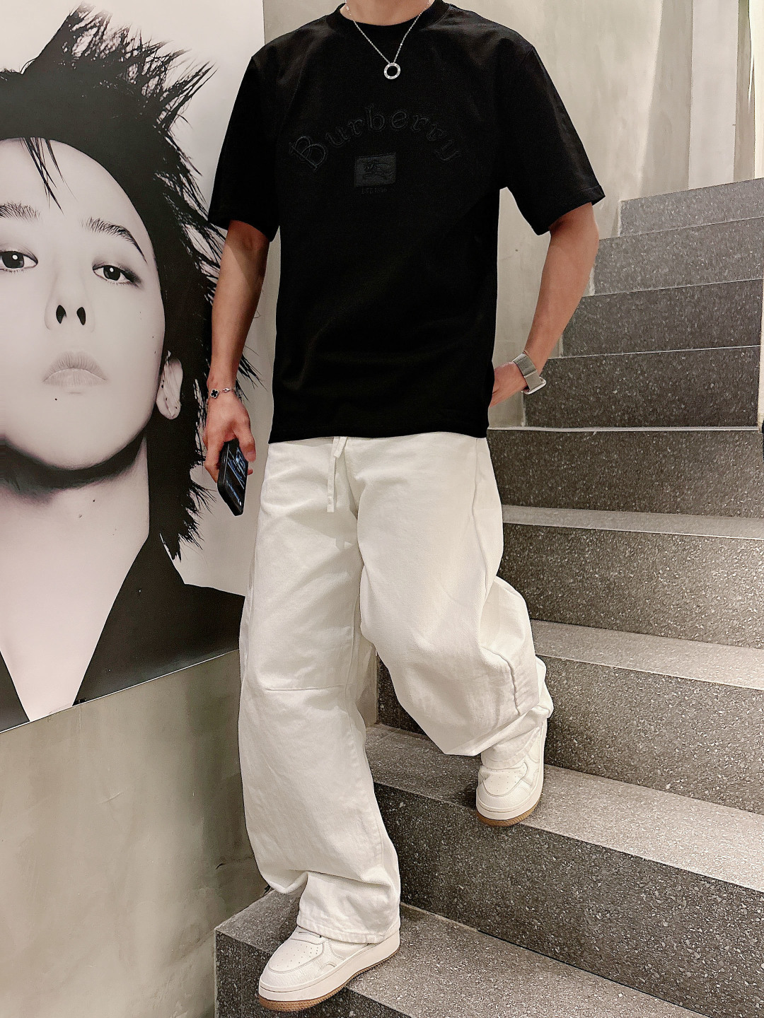 26新品#BURBERRY/巴宝莉 新款战马刺绣圆领短袖T恤高版本 高品质时尚个性 百搭潮流吊牌 领标 