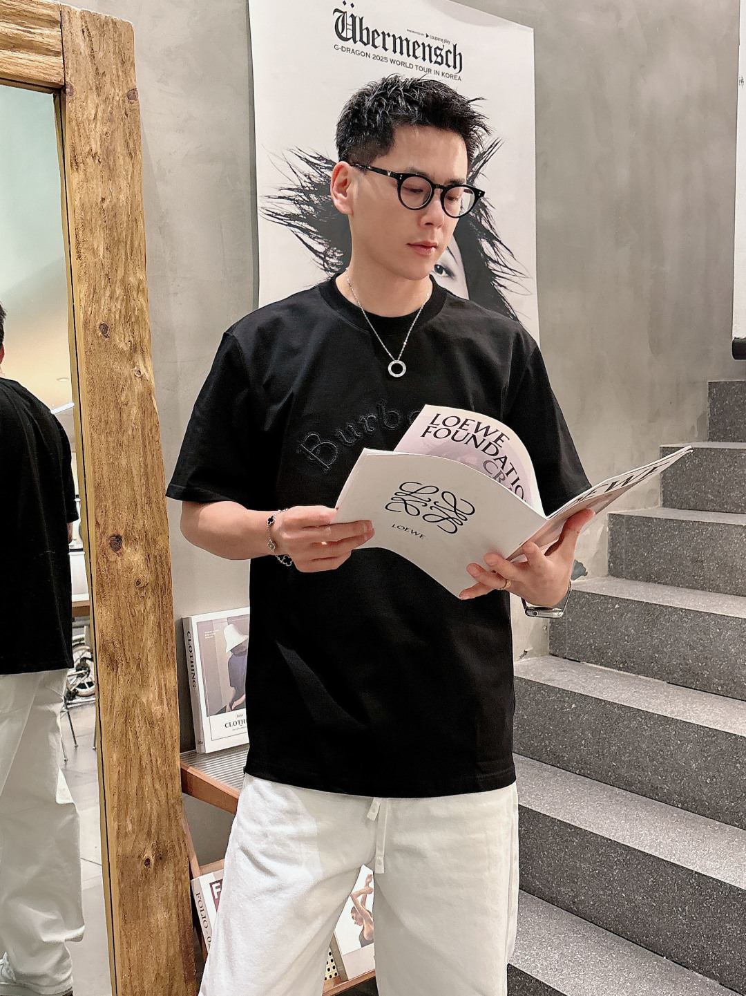 26新品#BURBERRY/巴宝莉 新款战马刺绣圆领短袖T恤高版本 高品质时尚个性 百搭潮流吊牌 领标 