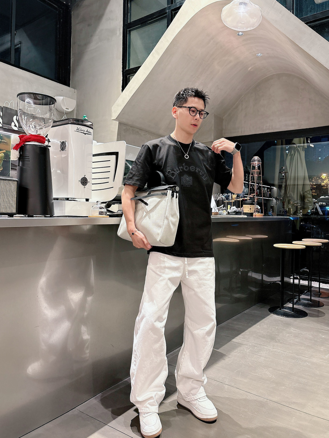 26新品#BURBERRY/巴宝莉 新款战马刺绣圆领短袖T恤高版本 高品质时尚个性 百搭潮流吊牌 领标 