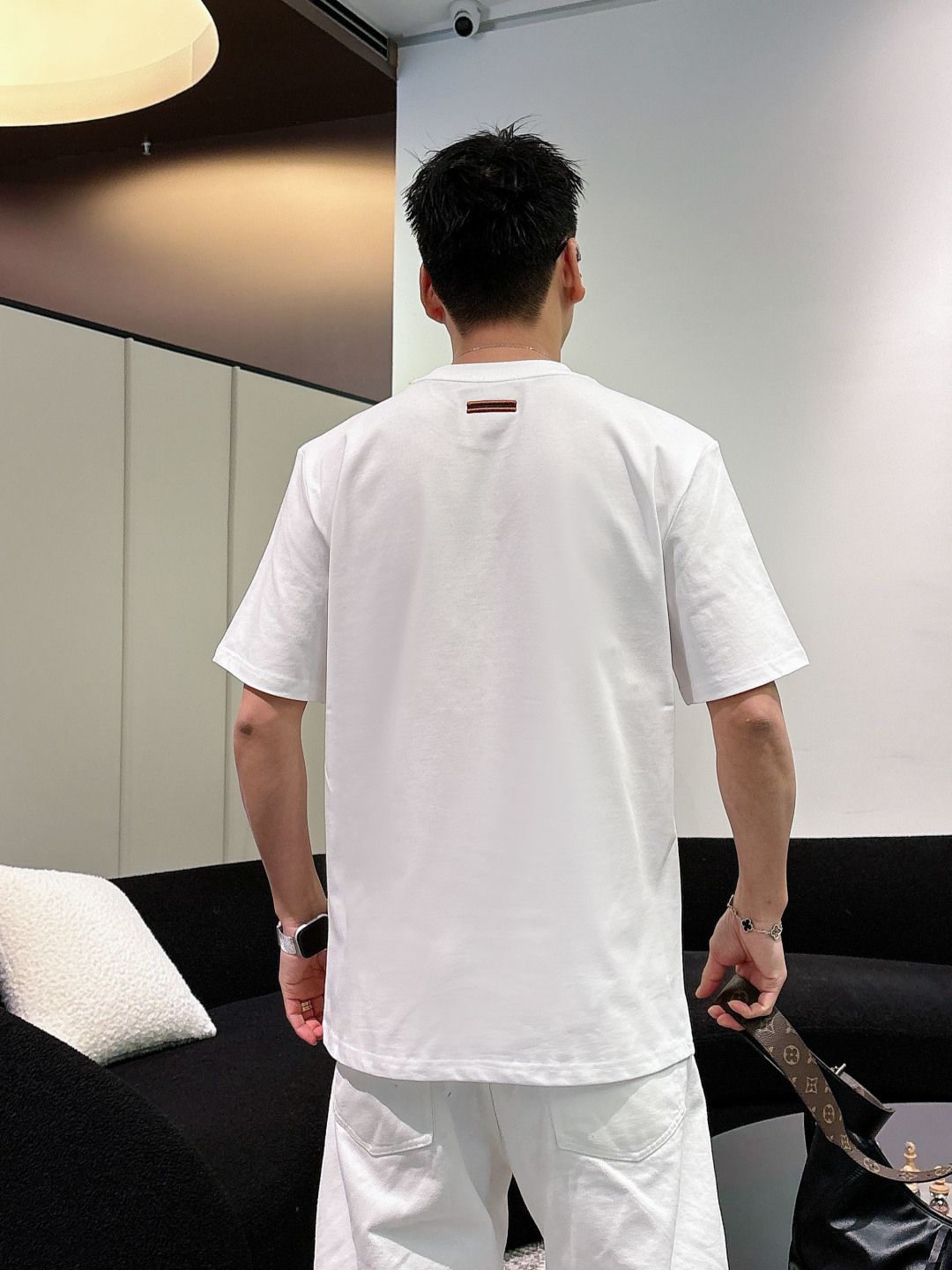 Zegna，2026ss夏季最新品，专柜同步有售，原单狠货，时尚休闲圆领短袖T恤，采用进口原版面料，舒适