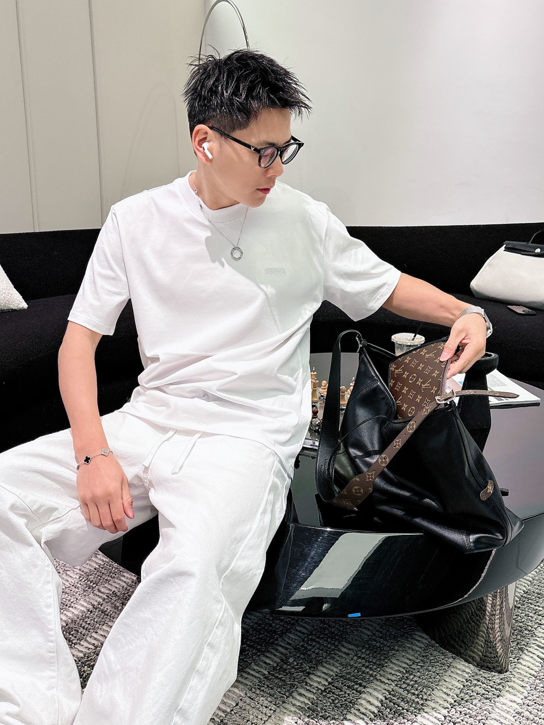 Zegna，2026ss夏季最新品，专柜同步有售，原单狠货，时尚休闲圆领短袖T恤，采用进口原版面料，舒适