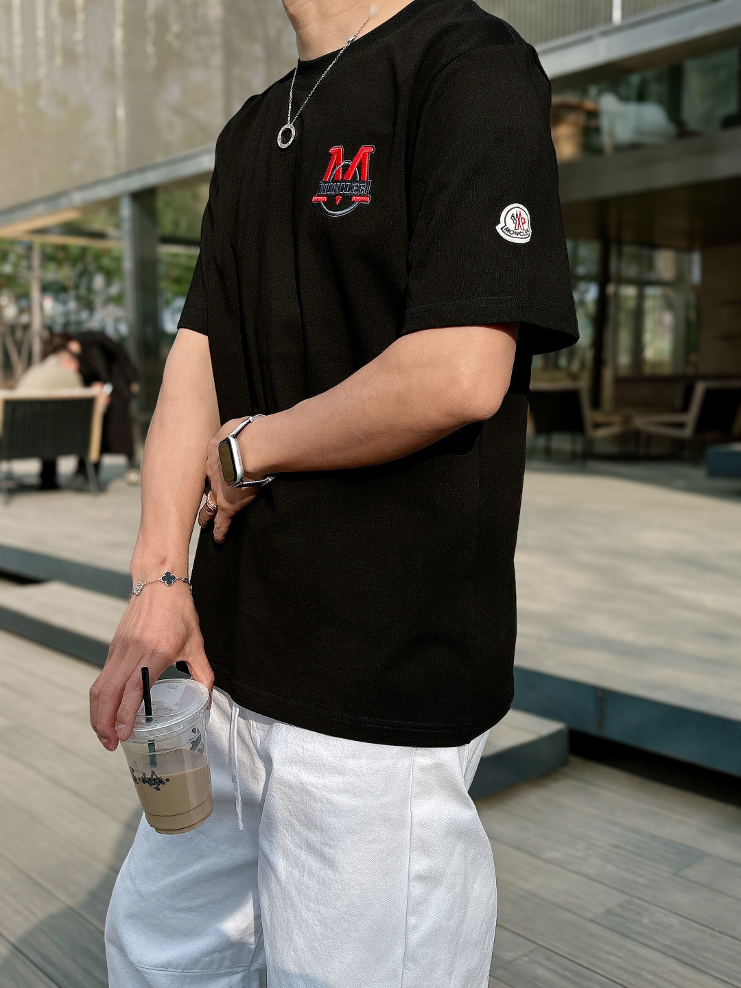 Moncl 2026ss春夏最新男女同款👫贸易订单短袖T恤，全品相！！网红款！上身舒适透气，不僵硬，整体