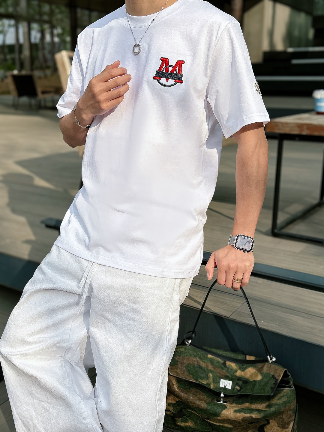 Moncl 2026ss春夏最新男女同款👫贸易订单短袖T恤，全品相！！网红款！上身舒适透气，不僵硬，整体