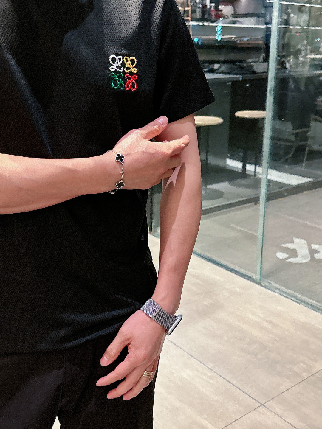 罗意威 2026春夏新款首发专柜最新款短袖圆领T恤 高端订制 经典品牌logo刺绣工艺设计 高端定制面料